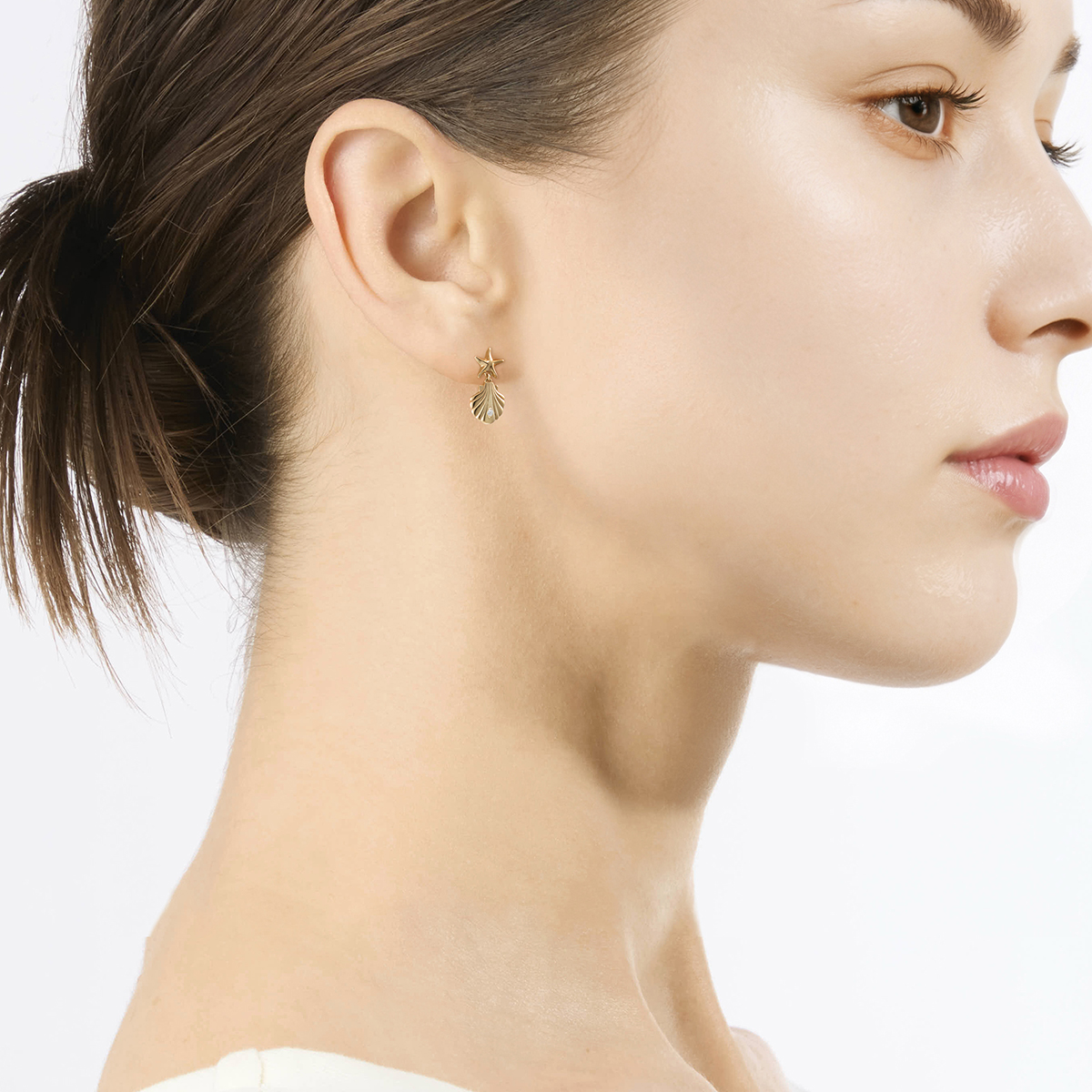 OCEANIC HARMONY PIERCED EARRING (片耳用)(2JP1135)K10 ピアス