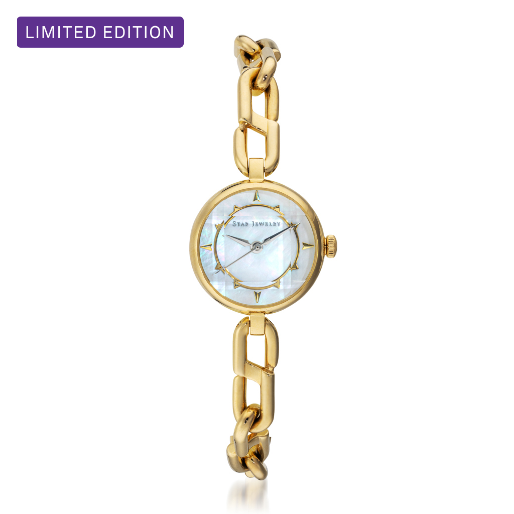 FACET STONE CHAIN WATCH(ホワイト)(2SW1089)STEEL ウォッチ｜スター  