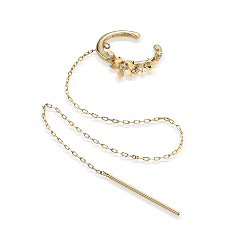 BLOOMING STAR PIERCE＆ EAR CUFF (2JP1133)K10 ピアス/イヤーカフ