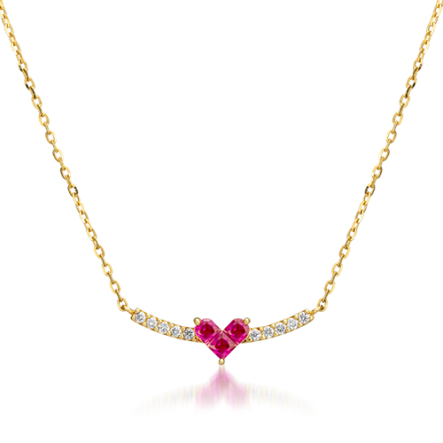 ネックレスMYSTERIOUS HEART RUBY NECKLACE(1ZN1110)｜スター ...