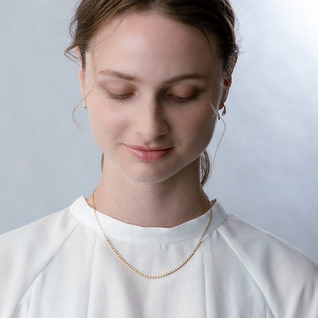 DIAMOND LINK NECKLACE(1ZN1146)K18 ネックレス｜スター
