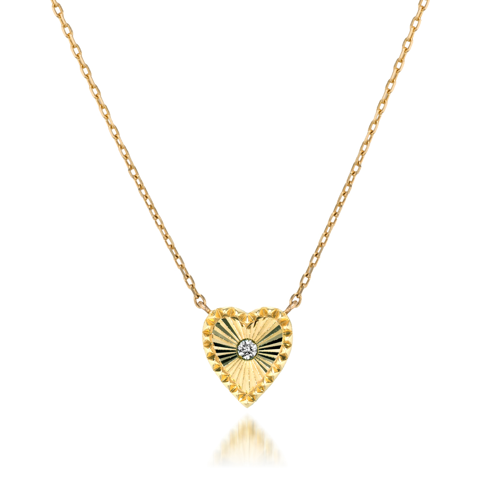 K10 ネックレス ETCHED HEART