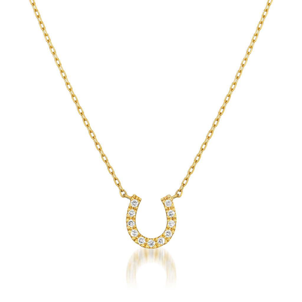 K18 ネックレス DIAMOND HORSESHOE NECKLACE