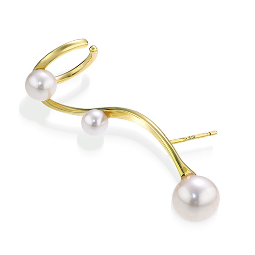 FUTURITY PEARL PIERCE＆EAR CUFF(2JP1127)K10 ピアス/イヤーカフ