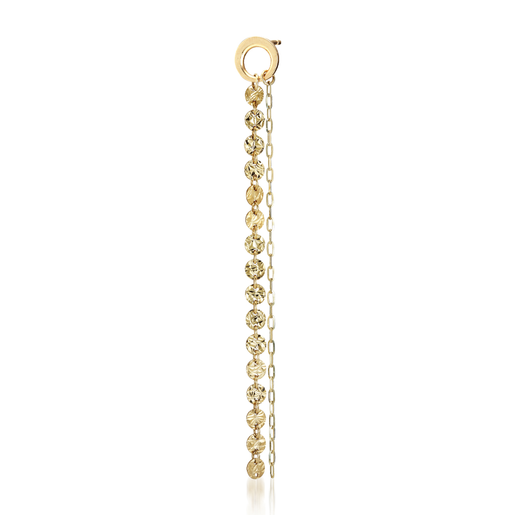 ピアスTEXTURED CHAIN PIERCED EARRING(2JP0888)｜スタージュエリー