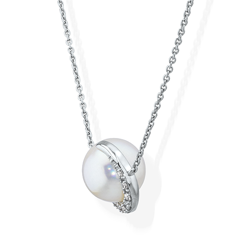 Ｉ、波動封入ネックレス DIAMOND MOON NECKLACE(1XN0795)Pt950 ネックレス｜スター