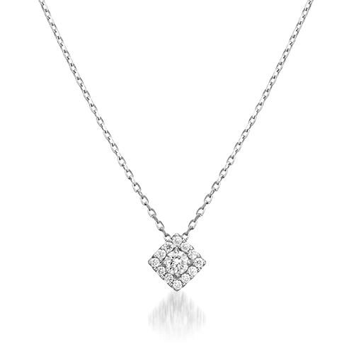 ネックレスDIAMOND SQUARE HALO NECKLACE(2XN0448)｜スタージュエリー