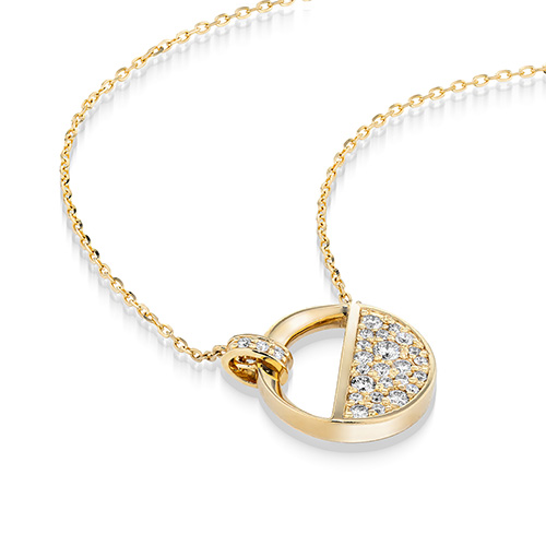 MOON & SUN NECKLACE(2ZN2221)K18 ネックレス｜スタージュエリー