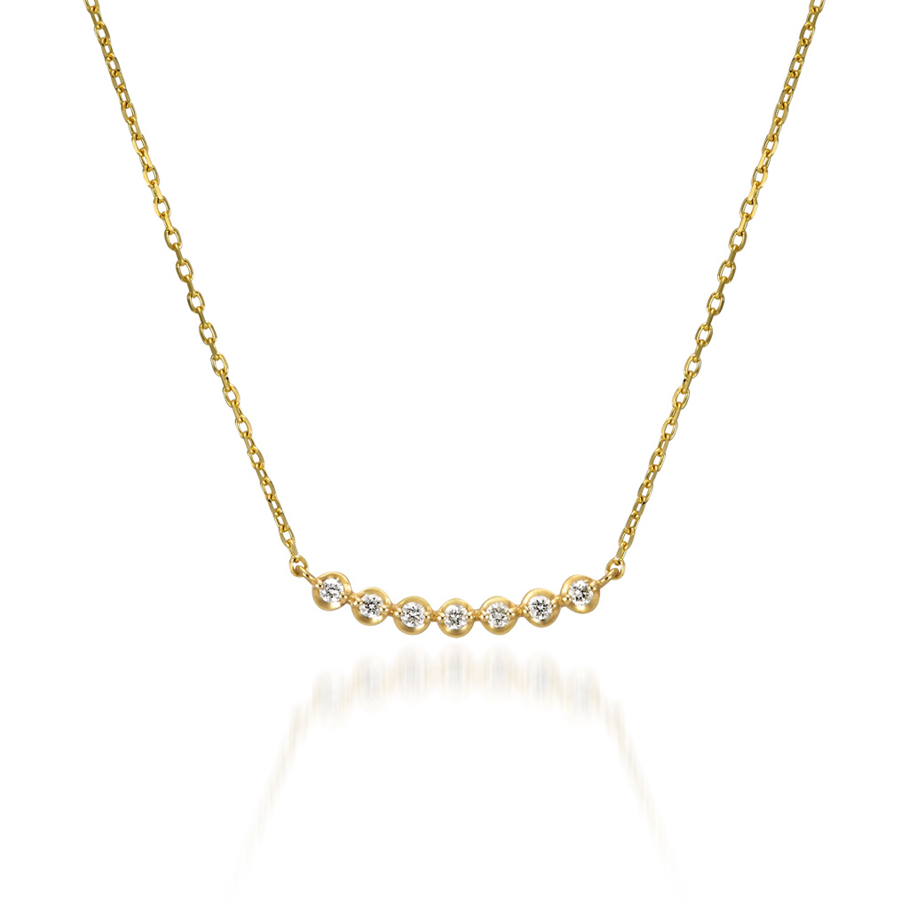 DIAMOND LINE NECKLACE(2JN7280)STAR JEWELRY GIRL (スタージュエリ 