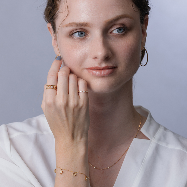 MOON & SUN RING(2ZR1535)K18 リング｜スタージュエリー公式