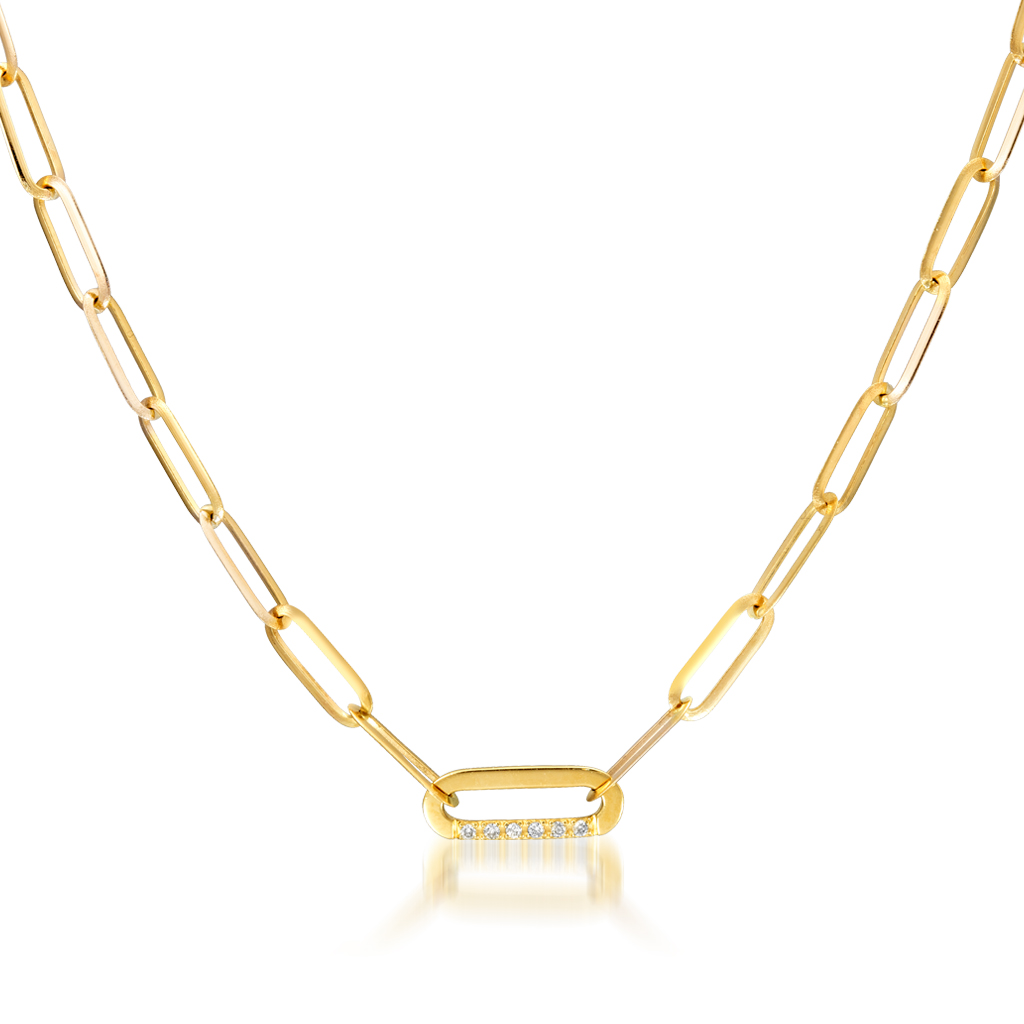 DIAMOND LINK CHAIN NECKLACE(2JN1024)｜スタージュエリー公式 ...