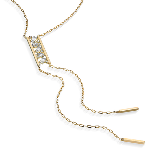 GLIMMER CLUSTER LONG NECKLACE(2JN1215)K10 ネックレス｜スター