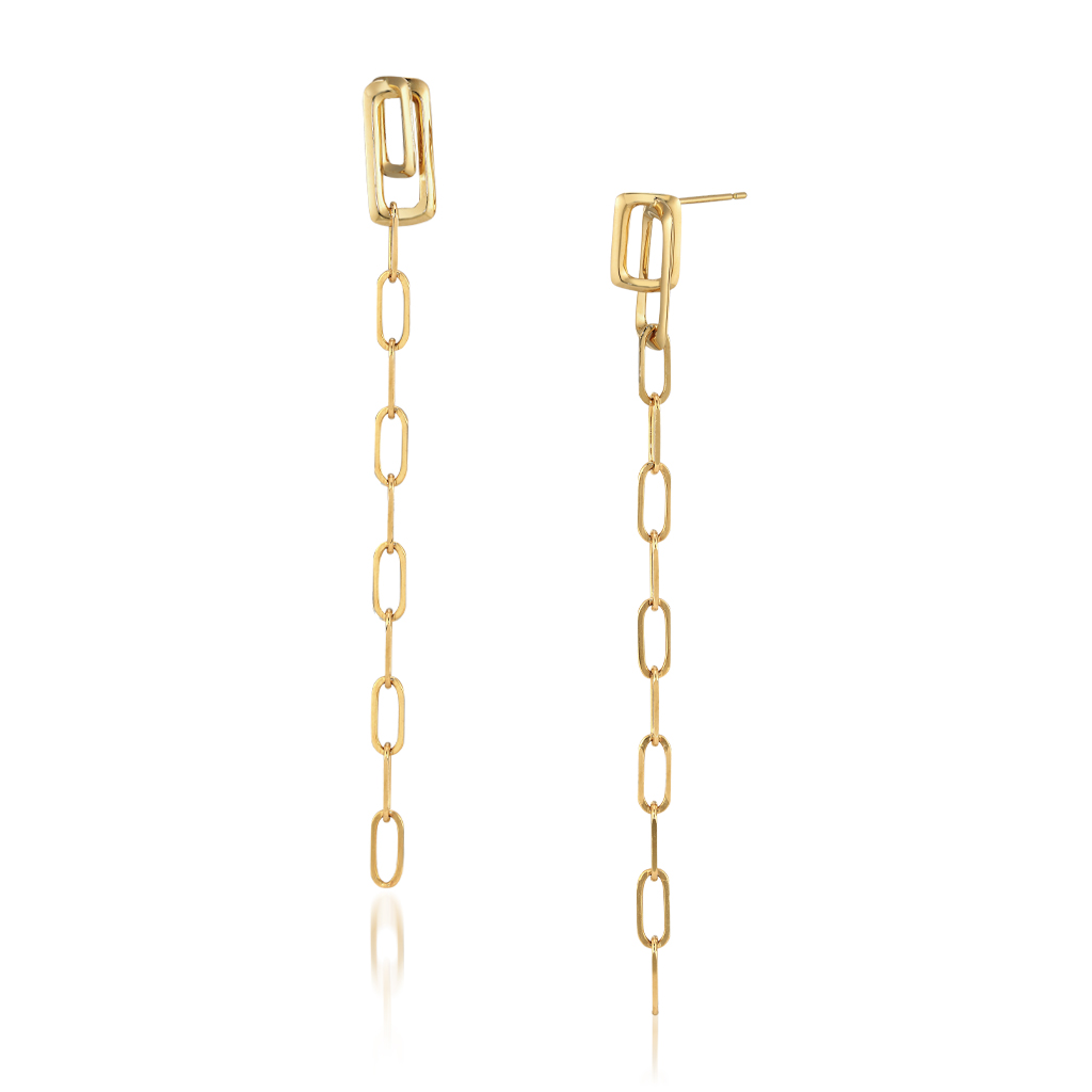 CHAIN PIERCED EARRINGS(1GP0215)K18 ピアス｜スタージュエリー公式