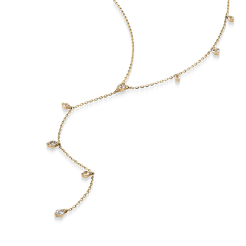 【きれいめファッション51選】上品さと清潔感をキープし DEW DROPS ネックレス｜スタージュエリー NECKLACE(2JN1134)K10 アクセサリー