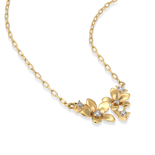 BLOOMING STAR NECKLACE (K10)(2JN1182)K10 ネックレス｜スター