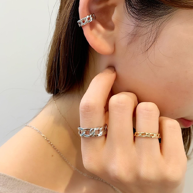 イヤーカフSILVER EAR CUFF(2SE7021)STAR JEWELRY GIRL (スター