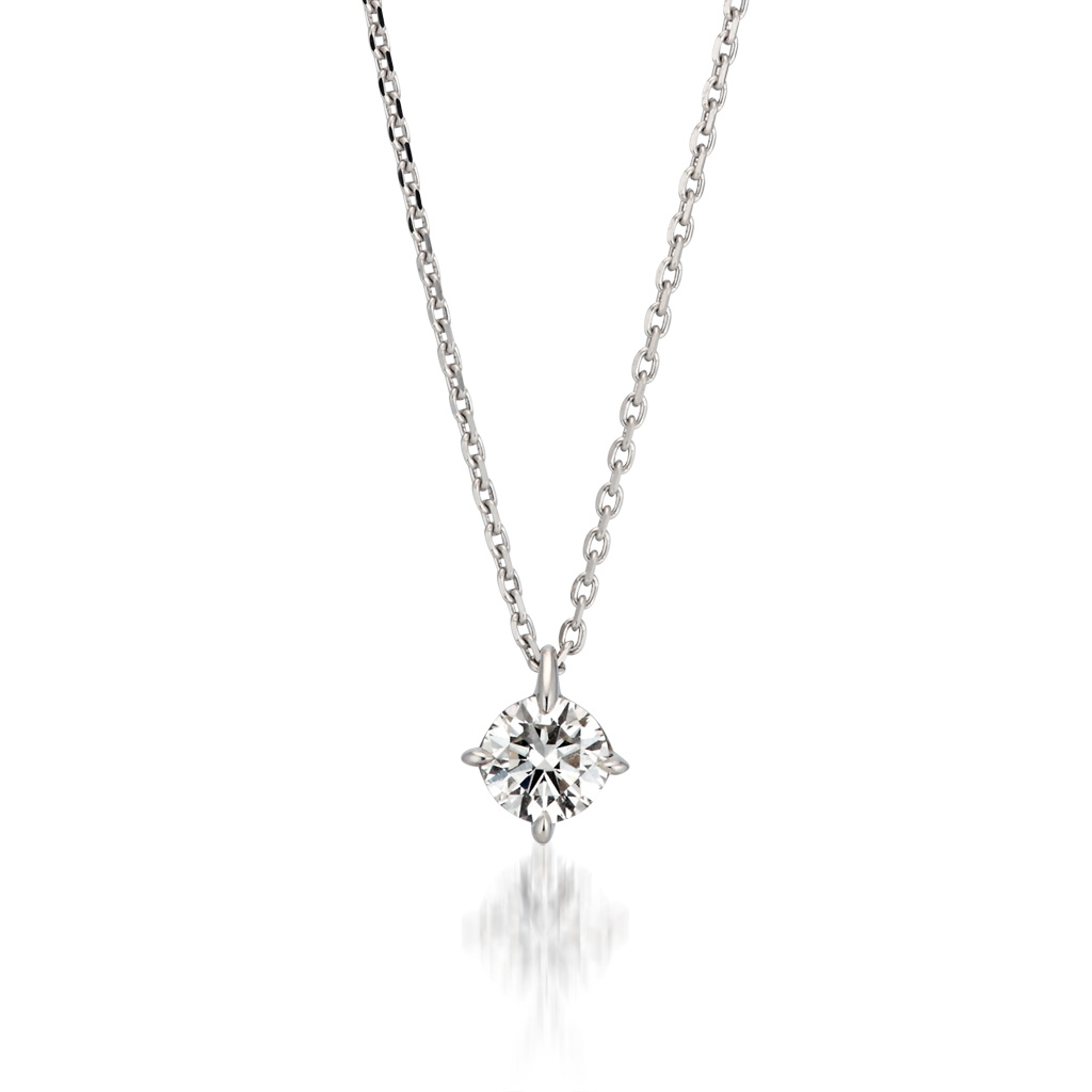 STAR JEWELRY スタージュエリー ダイヤモンド ネックレス 一粒ダイヤモンド0.08ct Pt950プラチナ/291014【BJ】