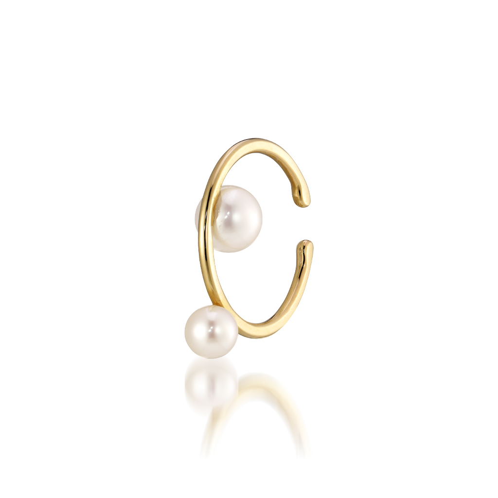 スタージュエリー K10 パール イヤーカフ PEARL EAR CUFF