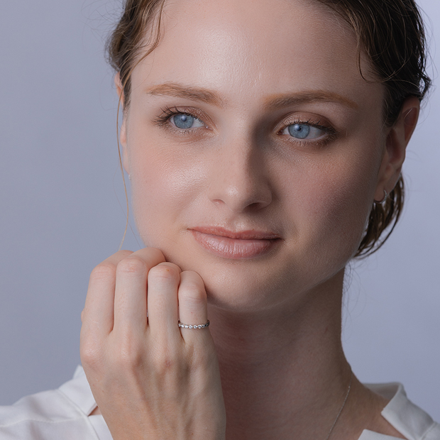 DIAMOND PINKIE RING(2XR0235)Pt950 ピンキーリング｜スタージュエリー