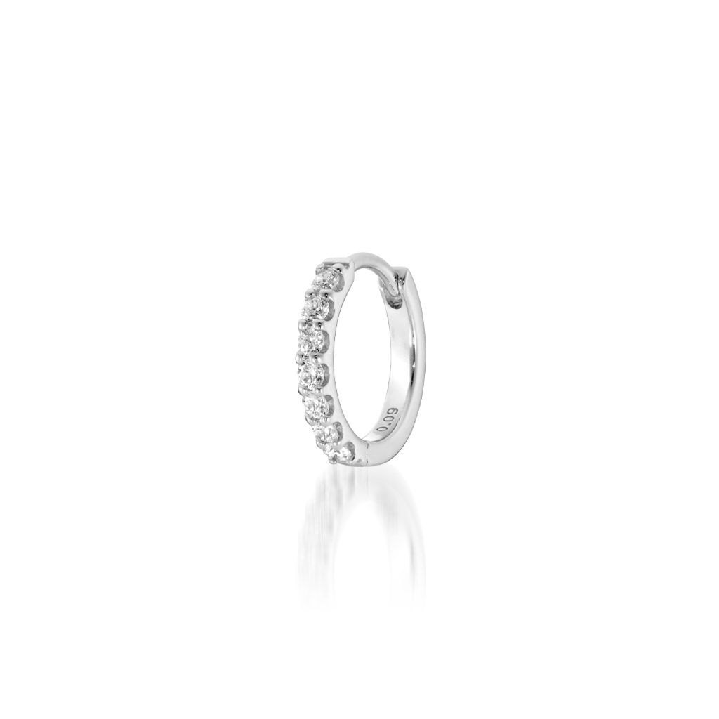 ピアスDIAMOND CLICK HOOP PIERCED EARRING(2ZP1587)｜スター