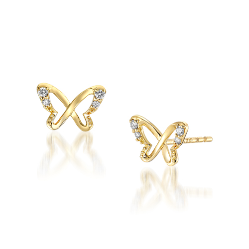 ピアスINFINITE BUTTERFLY PIERCED EARRINGS(2ZP1596)｜スター