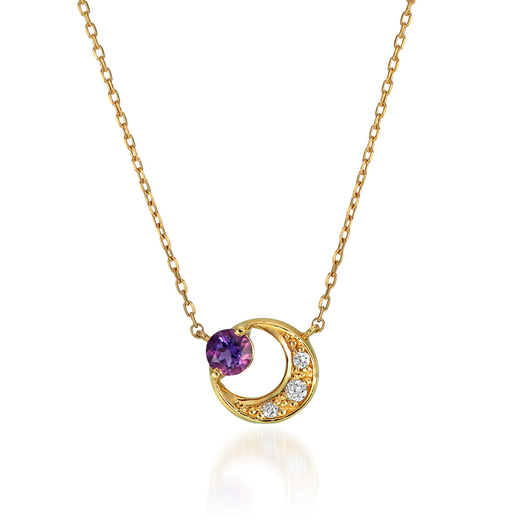 ネックレスAMETHYST MOON NECKLACE(2ZN2309)｜スタージュエリー公式