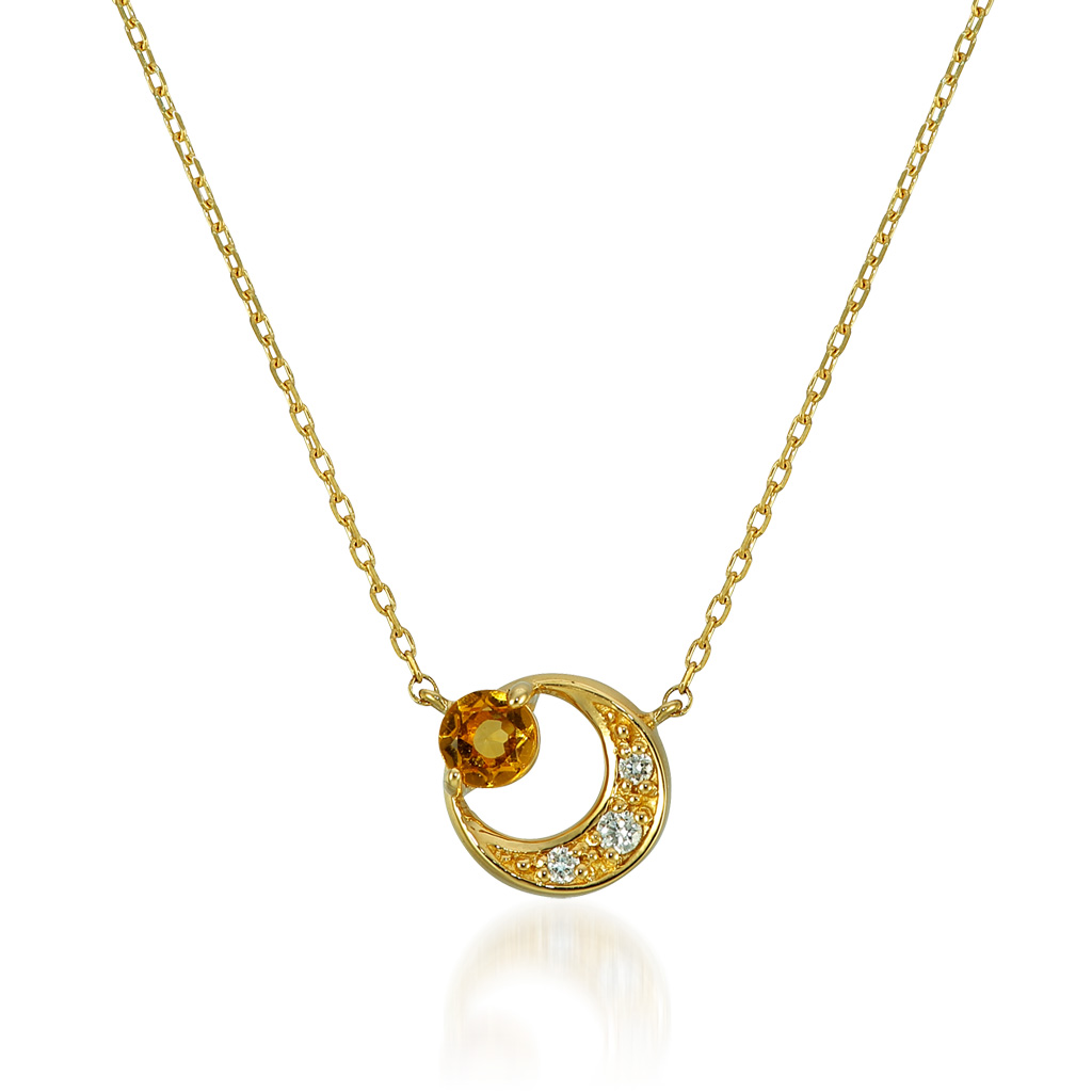 ネックレスCITRINE MOON NECKLACE(2ZN2318)｜スタージュエリー公式 