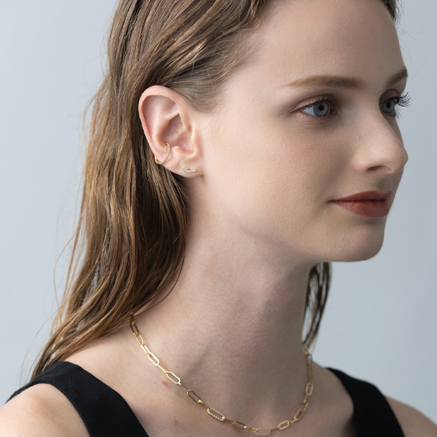 スタージュエリー　K18 イヤーカフ　DIAMOND EAR CUFF(S) DIAMOND EAR CUFF(片耳用)(2ZE0315)K18 イヤーカフ｜スター