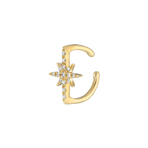 スタージュエリー ピアス クロッシングスター ロングピアス CROSSING STAR & MOON PIERCED EARRINGS(2JP0857)K10 ピアス