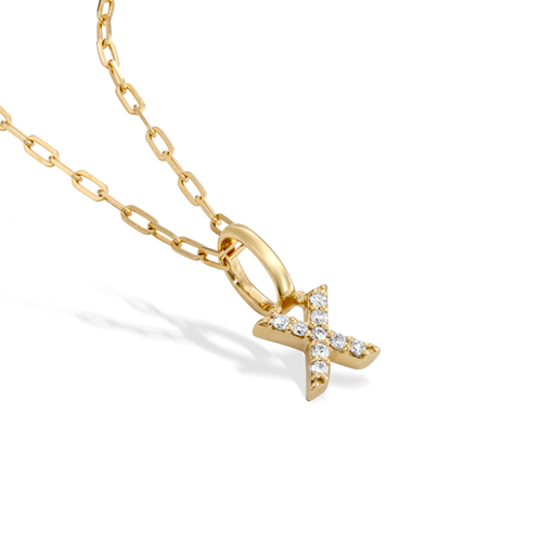 DIAMOND INITIAL CHARM (X)(2ZC1025)K18 チャーム｜スタージュエリー