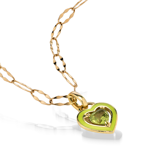 STAR JEWELRY ハートモチーフ ネックレス HEART MOON NECKLACE(2JN1054)K10 ネックレス｜スタージュエリー