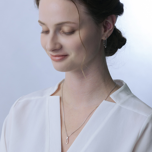 DIAMOND LINK CHAIN NECKLACE(2SN1686)SV925 ネックレス｜スター