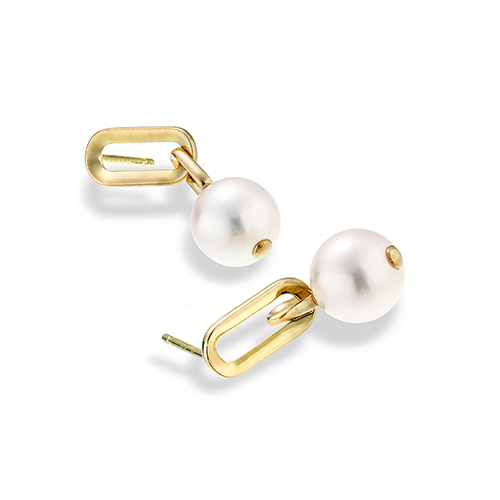 PEARL LINKS PIERCED EARRINGS(1ZP0968)K18 ピアス｜スタージュエリー