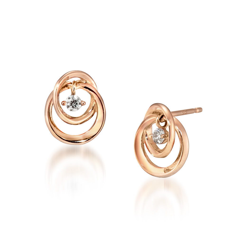 ピアスTWO UNIVERSE DIAMOND PIERCED EARRINGS(2ZP1466)｜スター