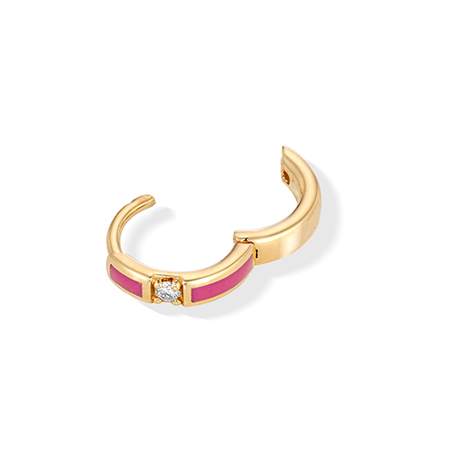 COLOR ON COLORS PIERCED EARRING(ピンク/片耳用)(2JP0983)K10