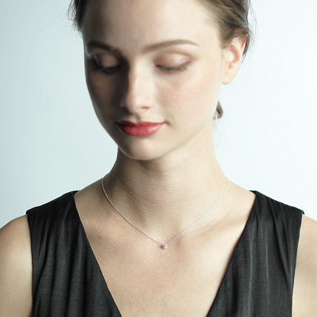 DIAMOND HALO NECKLACE(S)(1XN0747)Pt950 ネックレス｜スター