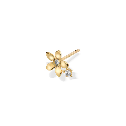 BLOOMING STAR PIERCED EARRING(片耳用)(2JP1131)K10 ピアス｜スター