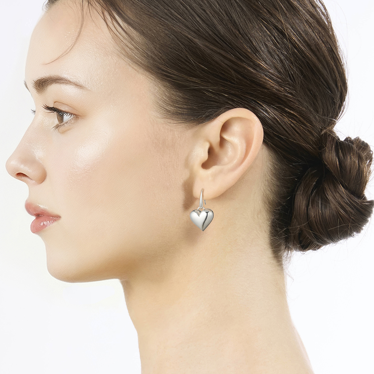 80周年限定商品】PUFFY HEART PIERCED EARRINGS(2SP0920)SV925 ピアス