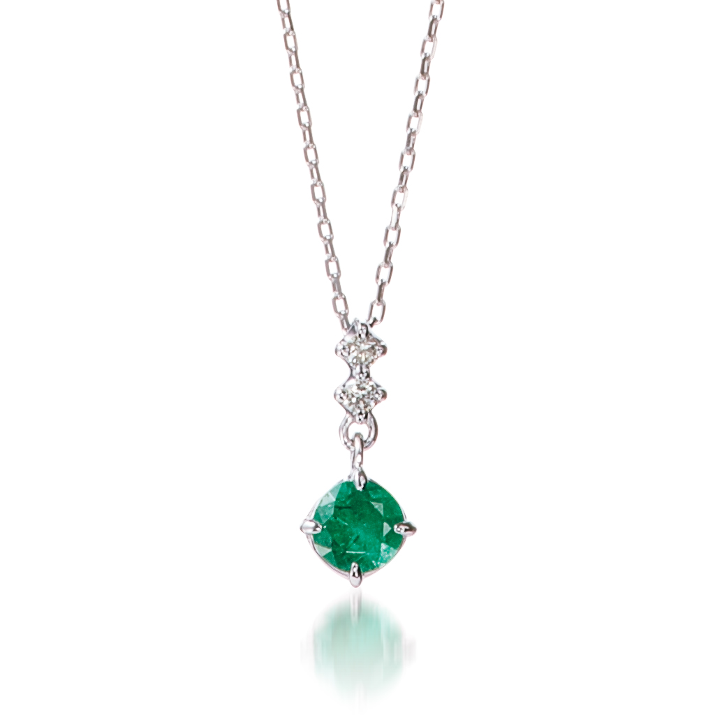 スタージュエリー　EMERALD CROSSING STAR NECKLACE