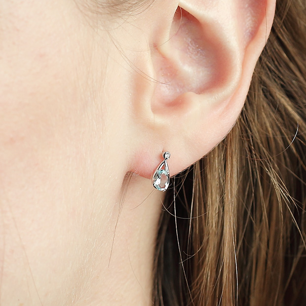 ピアスAQUAMARINE PIERCED EARRINGS(2JP0849)｜スタージュエリー公式 ...