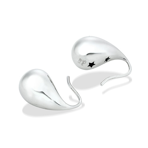 PUFFY DROP PIERCED EARRINGS(2SP0910)SV925 ピアス｜スター
