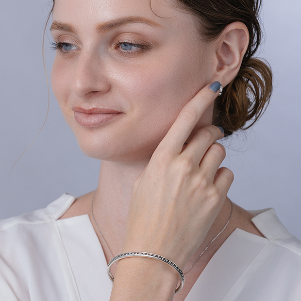 シルバー925 バングル　スタージュエリー STAR JEWELRY スタージュエリー プレーン バングル ブレスレット