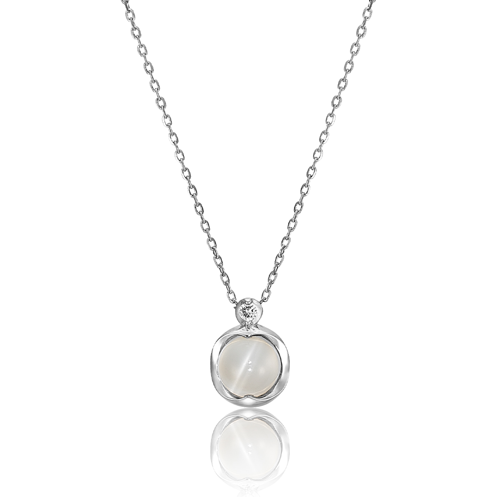 ネックレスMOONSTONE & DIAMOND NECKLACE(2JN0880)｜スタージュエリー 