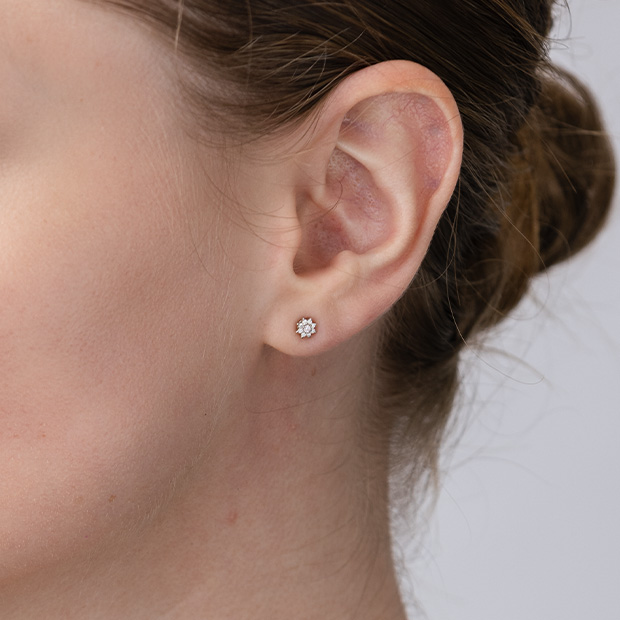 スタージュエリー Pt950 ピアスDIAMOND HALO DIAMOND HALO PIERCED EARRINGS(両耳用)(1XP0401)Pt950 ピアス