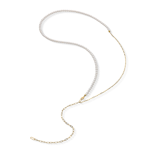 PEARL&CHAIN NECKLACE 75cm(2JN1092)K10 ネックレス｜スター