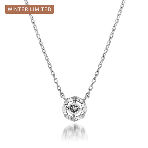 ⭐k18wg⭐ネックレス⭐ スーパー キュービックジルコニア 5mm ネックレス ジルコニア cz