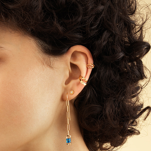 ピアスCLICK HOOP PIERCED EARRING(SS)(2ZP1558)｜スタージュエリー 