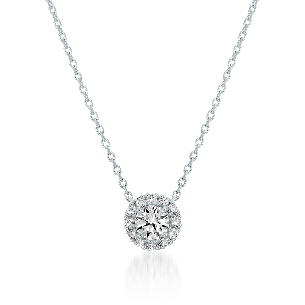 STAR JEWELRY（スタージュエリー）のPt950 ネックレスDIAMOND HALO NECKLACE(M)