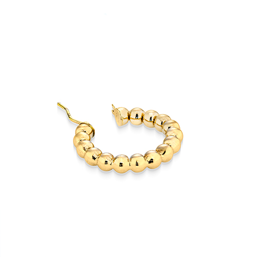 BALL HOOP PIERCED EARRING(2.3cm/片耳用)(2JP1050)K10 ピアス