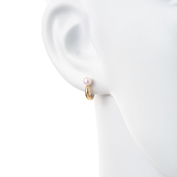 イヤリングWHITE TOPAZ & PEARL CLIP EARRINGS(2JE0045)｜スター 